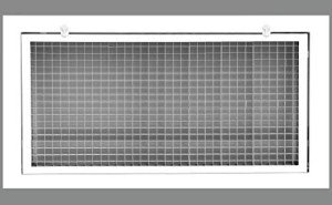 32" x 16" Eggcrate Air Filter Grille - White