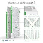 TRIGHTFILTERS 14x24x1 MERV 8 Air Filter 4 Pack