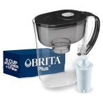 Brita 6-Cup Water Filter Pitcher, Black