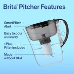 Brita 6-Cup Water Filter Pitcher, Black