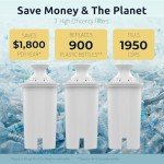 Brita Filter Replacement – 3-Pack Alkaline Filters