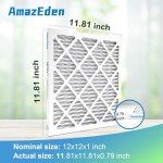 12x12 Pleated Air Filters (2-Pack) MERV 11