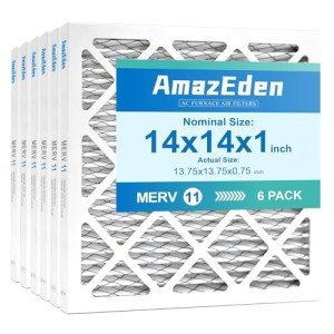AmazEden 14x14 Air Filter 6-Pack MERV 11