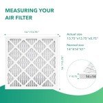 MERV 8 Pleated Air Filters 6-Pack, 14x14 Inches
