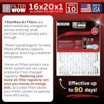 FilterWow Allergen Pro Pleated Air Filter MERV 10