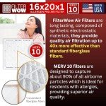 FilterWow Allergen Pro Pleated Air Filter MERV 10
