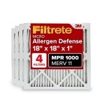 Filtrete 18x18 AC Furnace Air Filter, 4 Pack