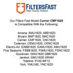 Carrier CMF1620 Air Filter MERV 11, 2-Pack