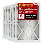 Filtrete 18x20x1 MERV 11 Air Filters, 6 Pack
