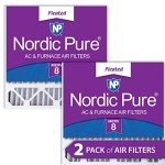 Nordic Pure MERV 8 Air Filters 2-Pack 20x20x5