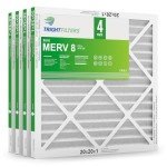 20x20x1 MERV 8 Pleated Air Filter 4 Pack