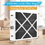 20x20x5 MERV 16 Air Filter for HVAC Systems