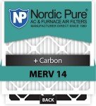 Nordic Pure 20x24x2 Pleated Air Filters 3-Pack