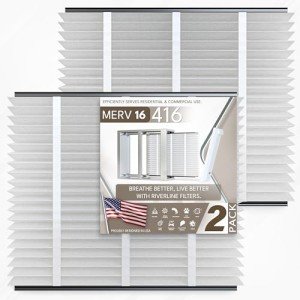2-Pack AprilAire 416 Filter Replacement, MERV 16