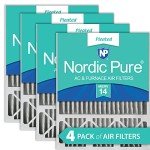 Nordic Pure 20x25x5 MERV 14 Air Filters 4-Pack