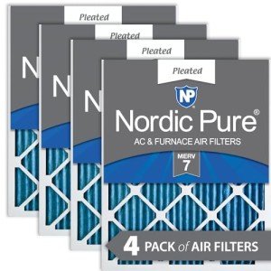 Nordic Pure 14x30 Pleated MERV 7 Air Filters 4-Pack