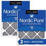 Nordic Pure MERV 12 Air Filters with Carbon 2-Pack