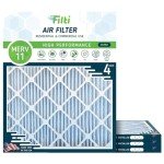 FILTI 6500 MERV 11 Pleated Air Filter, 4 Pack