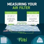 FILTI 6500 MERV 11 Pleated Air Filter, 4 Pack