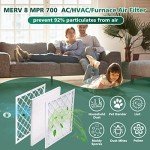 UBeesize 16x20x1 MERV 8 Air Filter Pack