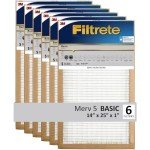 Filtrete 14x25x1 MERV 5 Air Filter Pack