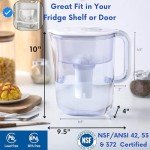 7-Cup Water Filter Pitcher with 3 Filters