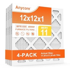 Anycore 12x12 Pleated HVAC Air Filter Pack
