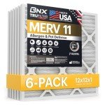 BNX TruFilter MERV 11 Air Filters 12x12x1 (6-Pack)
