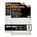 Filtrete 14x20x1 Ultrafine Air Filters, 2 Pack