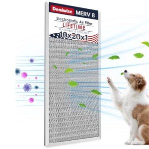 Demiwise 10x20x1 Reusable Electrostatic Air Filter