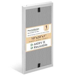 Montemono 10x20x1 MERV8 Washable Furnace Filter
