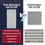 Demiwise 10x20x1 Reusable Electrostatic Air Filter