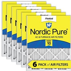 Nordic Pure MERV 10 Pleated Air Filters – 6 Pack