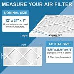 LotFancy MERV8 12x24 Air Filters - 6 Pack