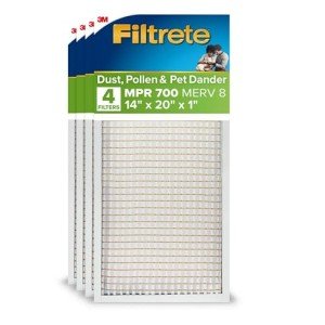 Filtrete MERV 8 Pleated AC Air Filters 4-Pack