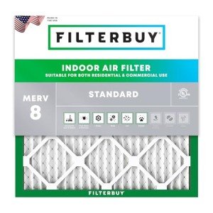 Filterbuy 18x18x1 MERV 8 Pleated Air Filter