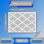 Glasfloss MERV 10 Pleated Air Filter, Box of 6