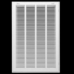 Steel Return Air Filter Grille, 16" x 26" White