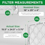 Mann+Hummel 16x25x4 MERV 8 Pleated Filters - 2 Pack