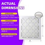 MERV 8 Pleated Air Filters 14x24x1 (2-Pack)