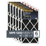 Filtrete 16x25x1 MPR 1200 Air Filters, 6 Pack