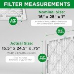 Mann+Hummel 16x25x1 MERV 8 Air Filters - 6 Pack