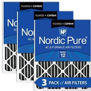 Nordic Pure MERV 12 Carbon Air Filters 3 Pack