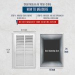 2-Pack 14x24 Steel Air Filter Grille