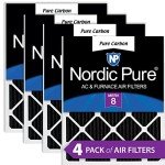 Nordic Pure Carbon Pleated Odor Reduction Air Filters