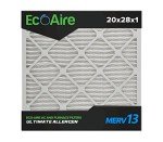 Eco-Aire MERV 13 Pleated Air Filters, Box of 6