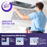 BNX TruFilter 24x30x1 MERV 8 Air Filters (4-Pack)