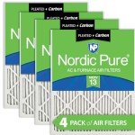 Nordic Pure MERV 13 Pleated Air Filters 4-Pack