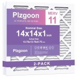 Plzgoon 14x14 MERV 11 Air Filters (2 Pack)