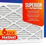FilterLux 14x24x1 MERV 13 Pleated Air Filters (6-Pack)